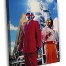 Daft Punk Electronic Duo Music  20x16 inch FRAMED CANVAS WALL PRINT