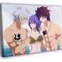 Fairy Tail Gray Juvia Lyon Hot Anime Manga Art  20x16 inch FRAMED CANVAS WALL PRINT