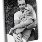 Brigitte Bardot Sean Connery 1968 Old Vintage 20x16 inch FRAMED CANVAS WALL PRINT