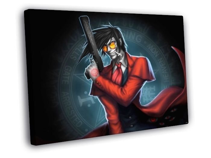 Hellsing Alucard Vampire Gun Anime Manga Art WALL  20x16 inch FRAMED CANVAS PRINT