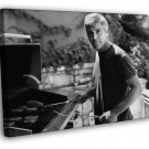 George Clooney Amazing BW Portrait Handsome Rare WALL  20x16 inch FRAMED CANVAS PRINT