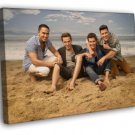 Big Time Rush Beach Pop Band Music WALL  20x16 inch FRAMED CANVAS PRINT