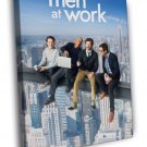 Men at Work Tv Series WALL  20x16 inch FRAMED CANVAS PRINT