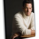 Ben Affleck Actor Portrait Handsome WALL  20x16 inch FRAMED CANVAS PRINT