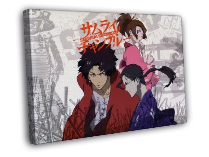 Samurai Champloo Painting Anime Manga Art  20x16 inch FRAMED CANVAS WALL PRINT