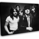 AC DC Angus Young Cheeky BW Retro Hard Rock Band WALL  20x16 inch FRAMED CANVAS PRINT