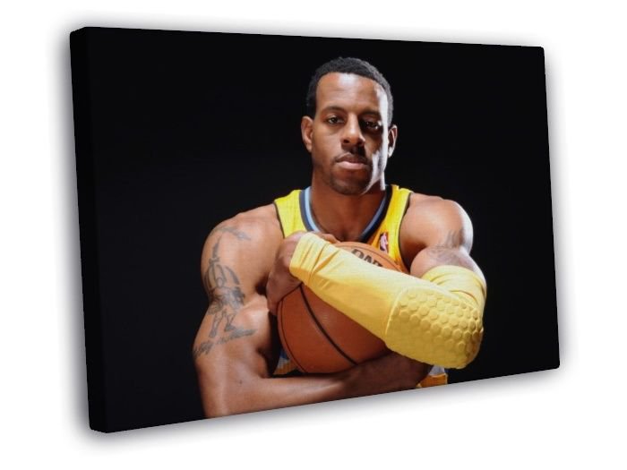 Andre Iguodala Golden State Warriors Basketball Sport WALL  20x16 inch FRAMED CANVAS PRINT