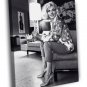 Marilyn Monroe Old Retro Classic Vintage BW  20x16 inch FRAMED CANVAS WALL PRINT