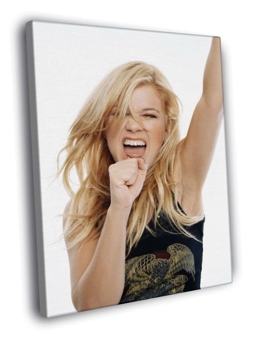 Kelly Clarkson Scream Pop Music Singer Rare WALL  20x16 inch FRAMED CANVAS PRINT