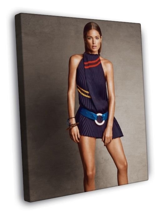 Doutzen Kroes Beautiful Model  20x16 inch FRAMED CANVAS WALL PRINT