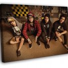 Pierce The Veil Rock Band Music  20x16 inch FRAMED CANVAS WALL PRINT