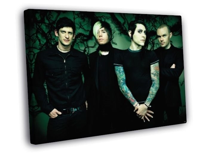 AFI Rock Music Band Group  20x16 inch FRAMED CANVAS WALL PRINT