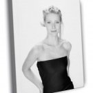 Gwyneth Paltrow Cute Actress BW  20x16 inch FRAMED CANVAS WALL PRINT