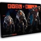 Evolve Characters Monster Goliath Video Game WALL  20x16 inch FRAMED CANVAS PRINT