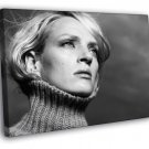 Uma Thurman Awesome Beautiful Portrait Eyes BW  20x16 inch FRAMED CANVAS WALL PRINT