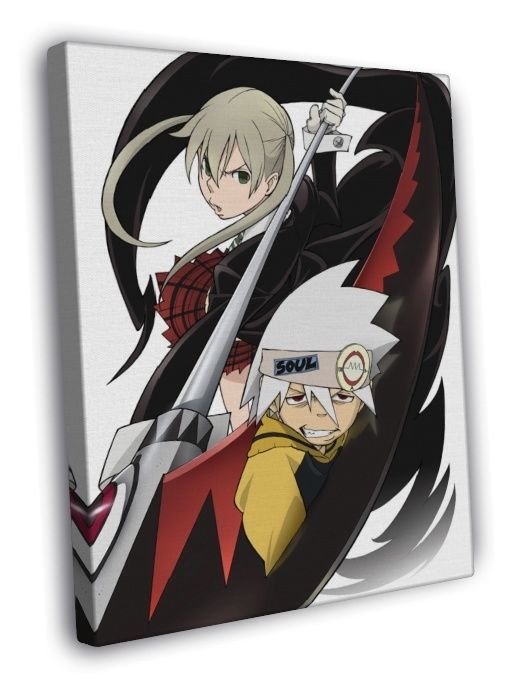 Soul Eater Maka Albarn Soul Eater Anime Manga Art  20x16 inch FRAMED CANVAS WALL PRINT