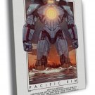 Pacific Rim Jaeger Vintage Painting Cool Art  20x16 inch FRAMED CANVAS WALL PRINT