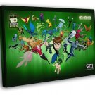 Ben 10 Ultimate Alien Characters Cartoon TV Series Art WALL  20x16 inch FRAMED CANVAS PRINT