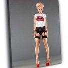 Pink Hot Stocking Pop Rock Music Singer Rare  20x16 inch FRAMED CANVAS WALL PRINT