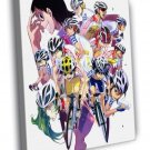 Yowamushi Pedal Grande Road Characters Anime WALL  20x16 inch FRAMED CANVAS PRINT