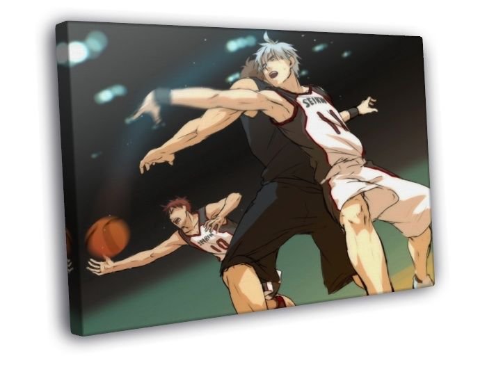 Kuroko no Basuke Kagami Taiga Basketball Anime  20x16 inch FRAMED CANVAS WALL PRINT
