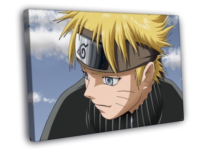 Naruto Uzumaki Amazing Beautiful Anime Manga  20x16 inch FRAMED CANVAS WALL PRINT