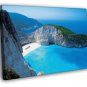 Tropical Paradise Bay Cove Sea Sky Beautiful  20x16 inch FRAMED CANVAS WALL PRINT