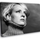 Uma Thurman Awesome Beautiful Portrait Eyes BW  20x16 inch FRAMED CANVAS WALL PRINT