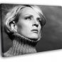 Uma Thurman Awesome Beautiful Portrait Eyes BW  20x16 inch FRAMED CANVAS WALL PRINT