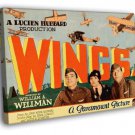 Wings 1927 Retro Classic Movie Vintage WALL  20x16 inch FRAMED CANVAS PRINT
