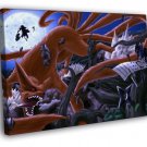 Naruto Kurama Nine-Tails Madara Uchiha Anime  20x16 inch FRAMED CANVAS WALL PRINT