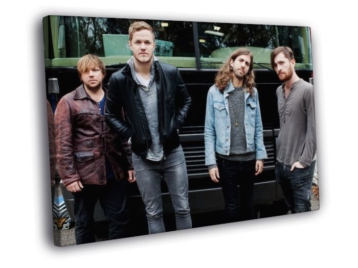 Imagine Dragons Alternative Rock Band Rare WALL  20x16 inch FRAMED CANVAS PRINT