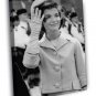 Jacqueline Kennedy Onassis Retro BW Beautiful WALL  20x16 inch FRAMED CANVAS PRINT