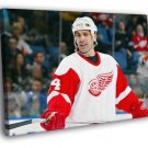 Chris Chelios Detroit Red Wings Hockey Sport  20x16 inch FRAMED CANVAS WALL PRINT