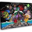 Captain Planet and the Planeteers Cartoon Characters WALL  20x16 inch FRAMED CANVAS PRINT
