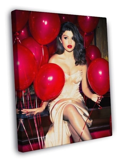 Selena Gomez Hot Pop Singer Music WALL  20x16 inch FRAMED CANVAS PRINT