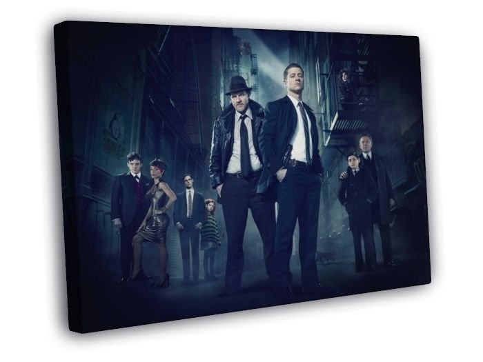 Gotham Characters Cast Tv Series WALL  20x16 inch FRAMED CANVAS PRINT