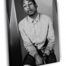Pharrell Williams Amazing BW Portrait Shirt Handsome WALL  20x16 inch FRAMED CANVAS PRINT