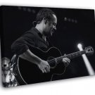 Dave Matthews Guitar Rock Singer BW  20x16 inch FRAMED CANVAS WALL PRINT