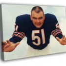 Richard Marvin Dick Butkus Chicago Bears  20x16 inch FRAMED CANVAS WALL PRINT