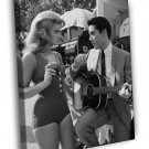 Viva Las Vegas Ann Margret Elvis Presley Movie WALL  20x16 inch FRAMED CANVAS PRINT