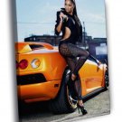 Nicole Scherzinger Hot Car R&B Pop Music Rare  20x16 inch FRAMED CANVAS WALL PRINT