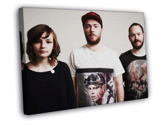 Chvrches Synthpop Music Group  20x16 inch FRAMED CANVAS WALL PRINT