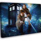 Doctor Who Matt Smith Amy Pond Karen Gillan TV Series WALL  20x16 inch FRAMED CANVAS PRINT