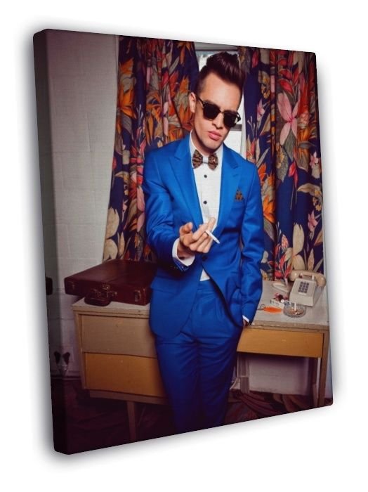 Panic at the Disco Brendon Urie Panic! Music WALL  20x16 inch FRAMED CANVAS PRINT