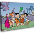 The Flintstones Characters Family Cool Cartoon Art  20x16 inch FRAMED CANVAS WALL PRINT