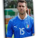 Andrea Barzagli Italy Football Soccer Sport WALL  20x16 inch FRAMED CANVAS PRINT