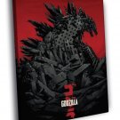 Godzilla Movie 2014 City Ruins Art  20x16 inch FRAMED CANVAS WALL PRINT