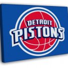 Detroit Pistons Logo Basketball Sport Art WALL  20x16 inch FRAMED CANVAS PRINT