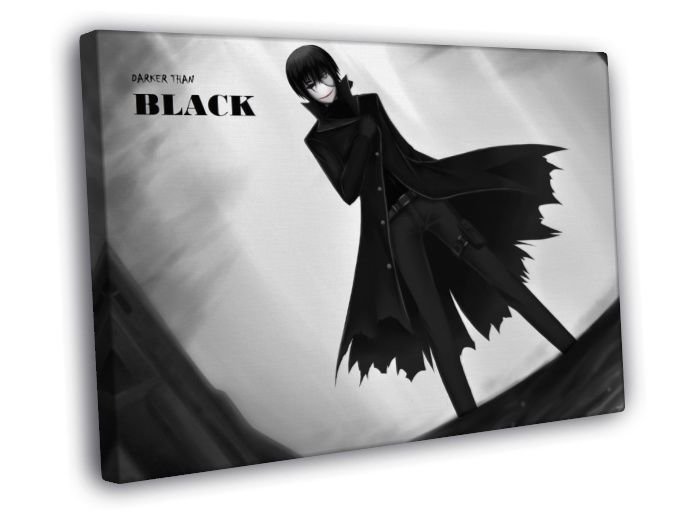 Darker than Black Amazing Anime Manga Art WALL  20x16 inch FRAMED CANVAS PRINT
